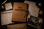 Vita Korridorer mordgåtespel – omslagsbild, Skuggarkivet