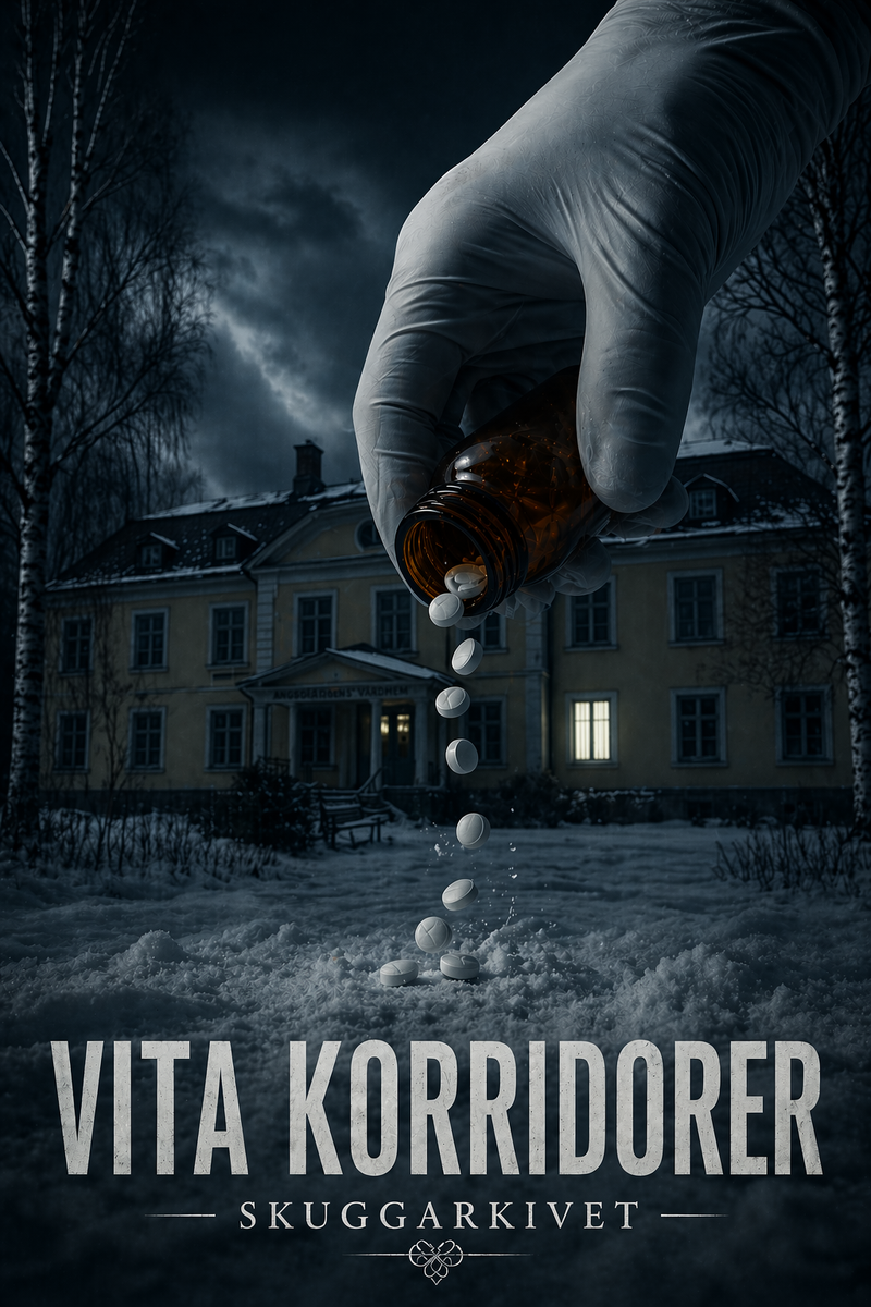 Vita Korridorer mordgåtespel – affischbild, Skuggarkivet